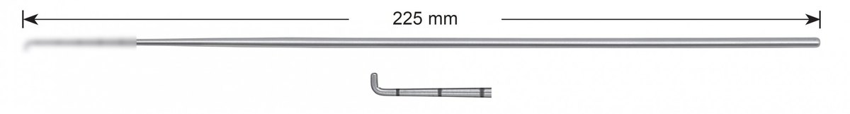 LW-49-0451, Exploring hooks 3.0 mm, graduated, Stems alone, length 225 mm