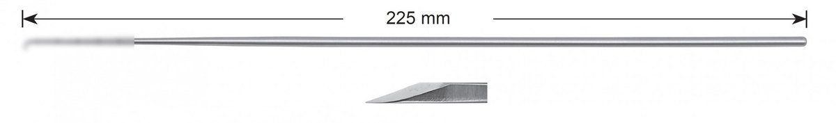 LW-49-0475, Bayonet knife, Stems alone, length 225 mm