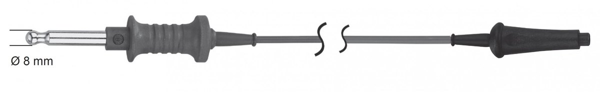 LW-49-4519, Monopolar connecting cable for Valleylab, Conmed and Bovie units, Ø 8.0 mm, length 5.0 m