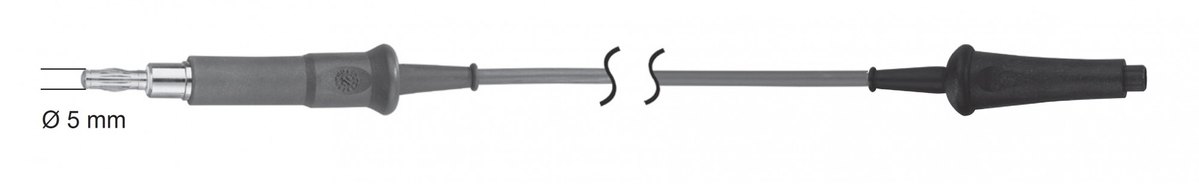 LW-49-4538, Monopolar connecting cable for Storz and Erbe (VIO/ASS/ICC) units, Ø 5.0 mm, length 4.5 m