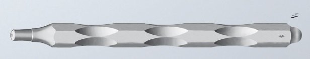 AE-DA076R, mouth mirror handle 135 mm, 5½”